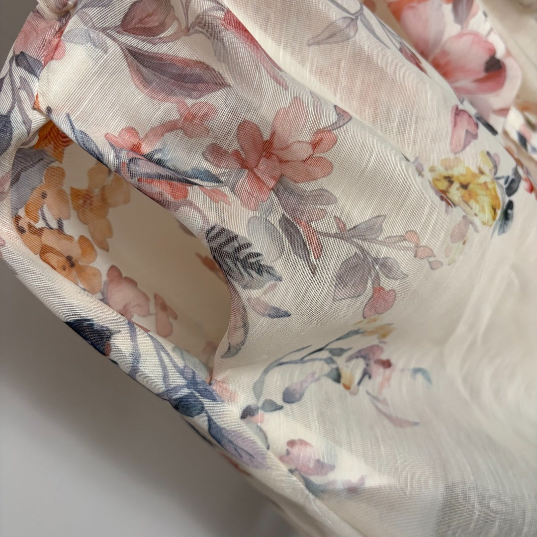 ZIMMERMANN 26S PASTEL FLORAL MINI DRESS STYLE 207