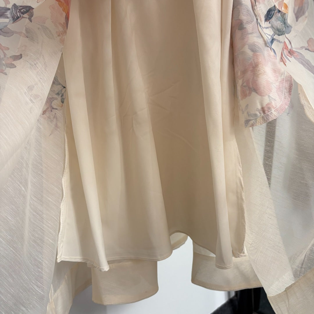 ZIMMERMANN 26S PASTEL FLORAL MINI DRESS STYLE 207