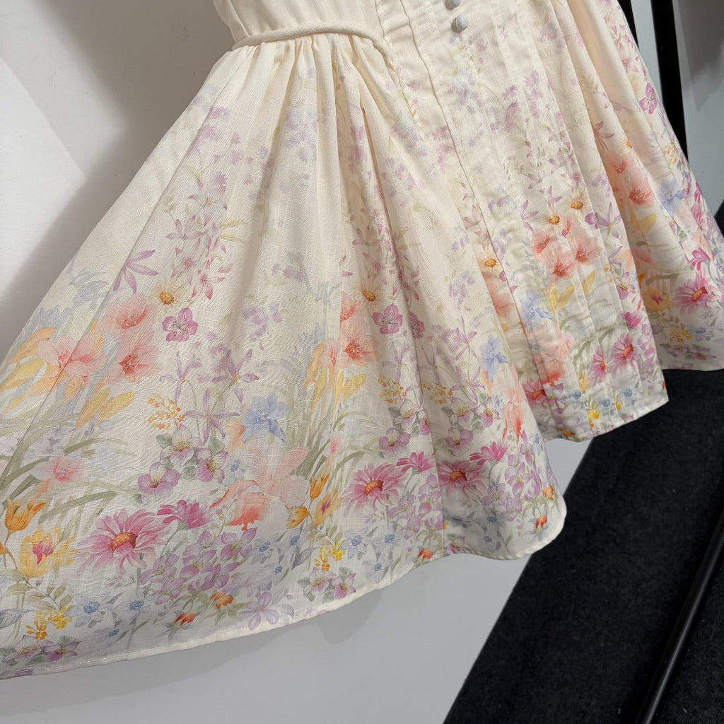 ZIMMERMANN 26S PASTEL FLORAL MINI DRESS STYLE 206
