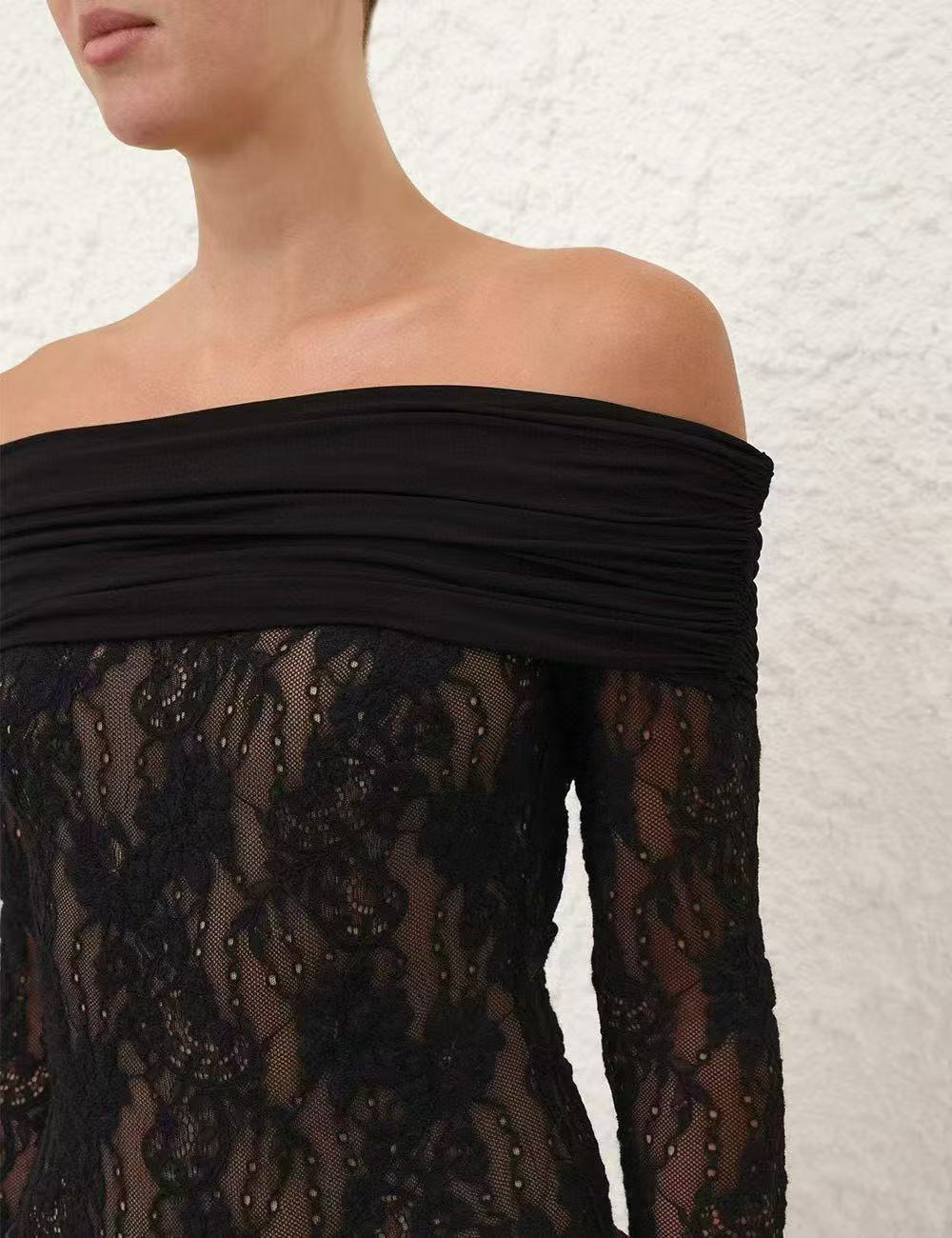 ZIMMERMANN 26S OFF SHOULDER LACE BODYSUIT STYLE 184