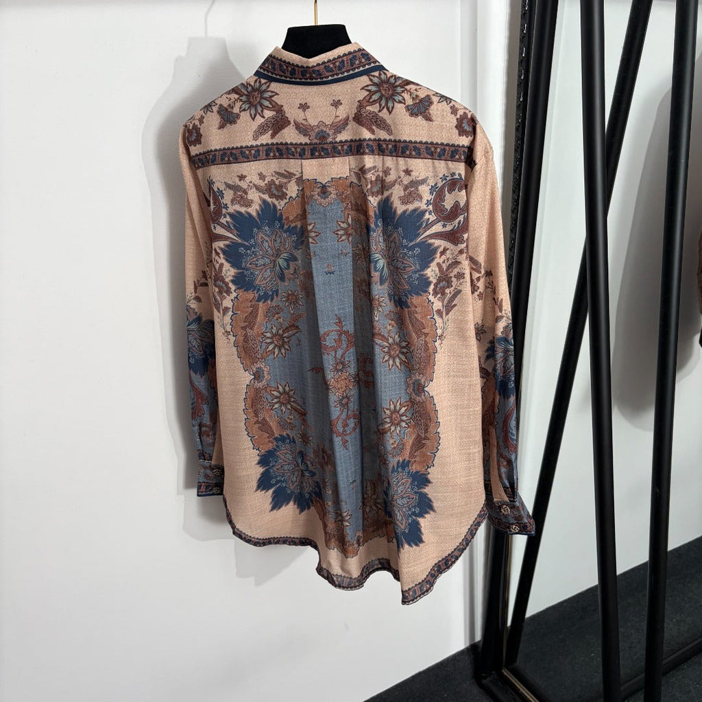 ZIMMERMANN 26S LONG SLEEVE SHIRT & WIDE LEG PANTS SET STYLE 182