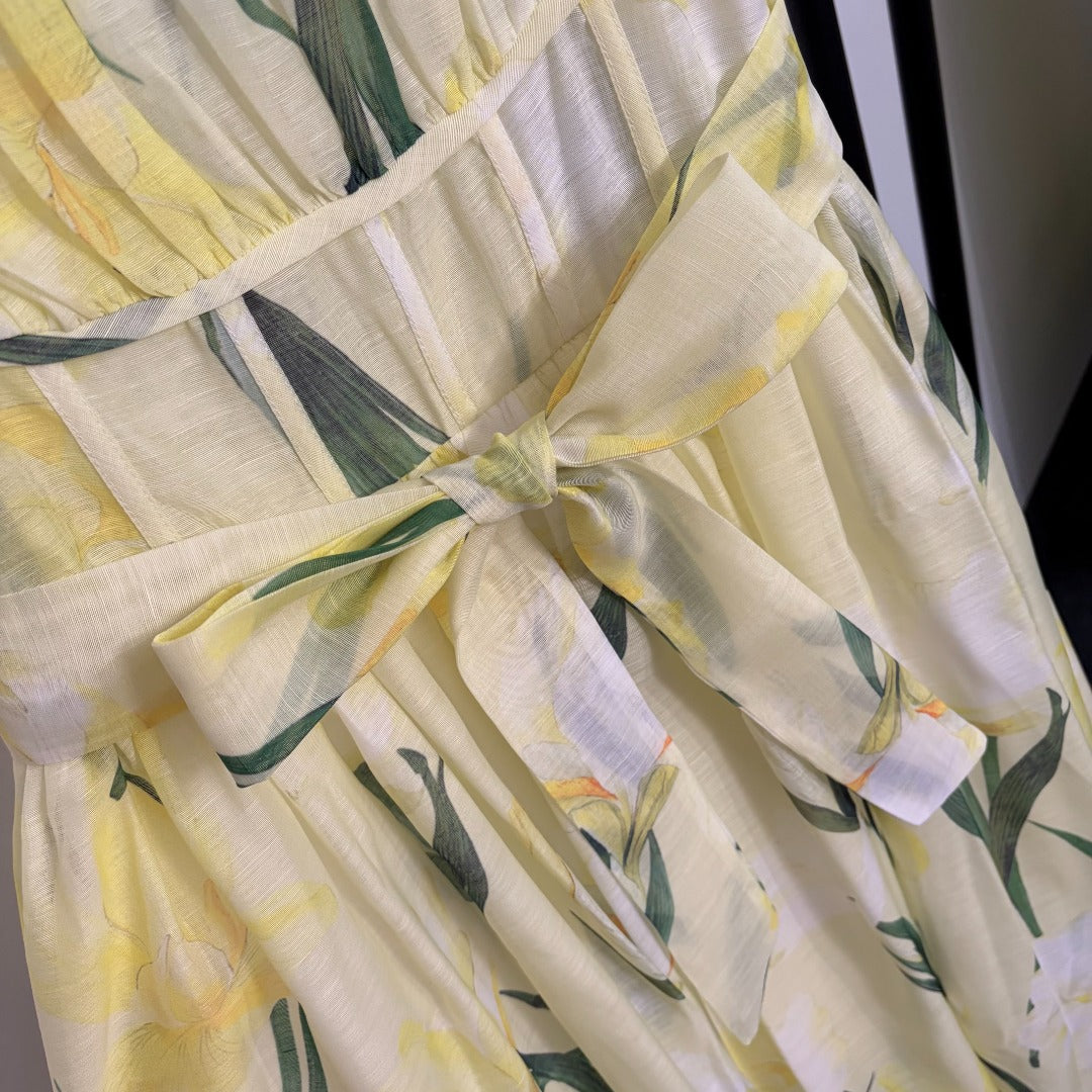 ZIMMERMANN 26S TIE WAIST MIDI DRESS STYLE 179