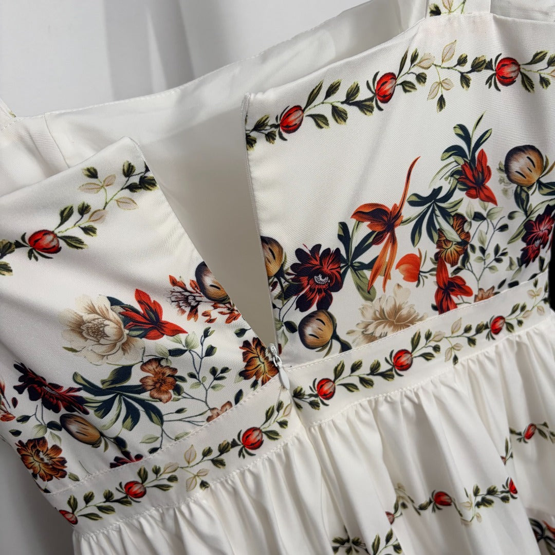 ZIMMERMANN 26 FLORAL PRINT BABYDOLL MINI DRESS STYLE 218
