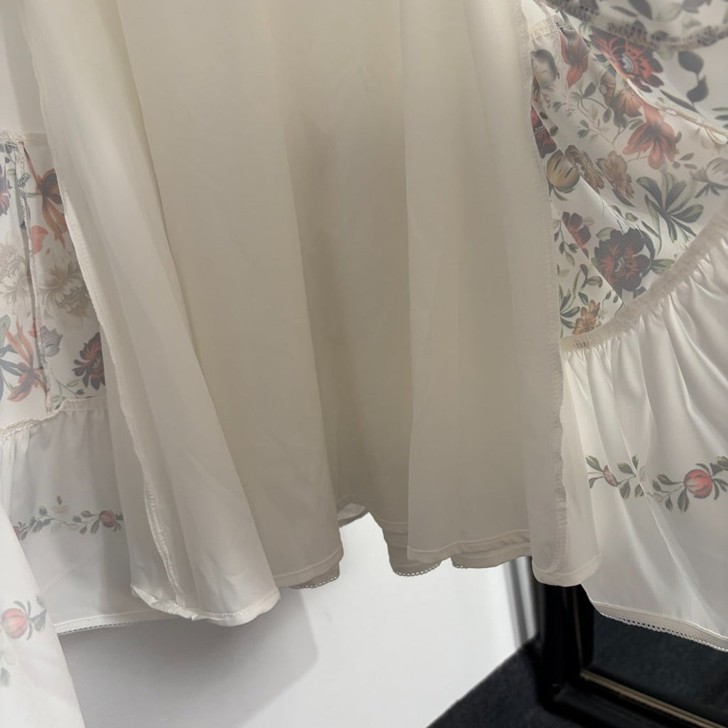 ZIMMERMANN 26 FLORAL PRINT BABYDOLL MINI DRESS STYLE 218