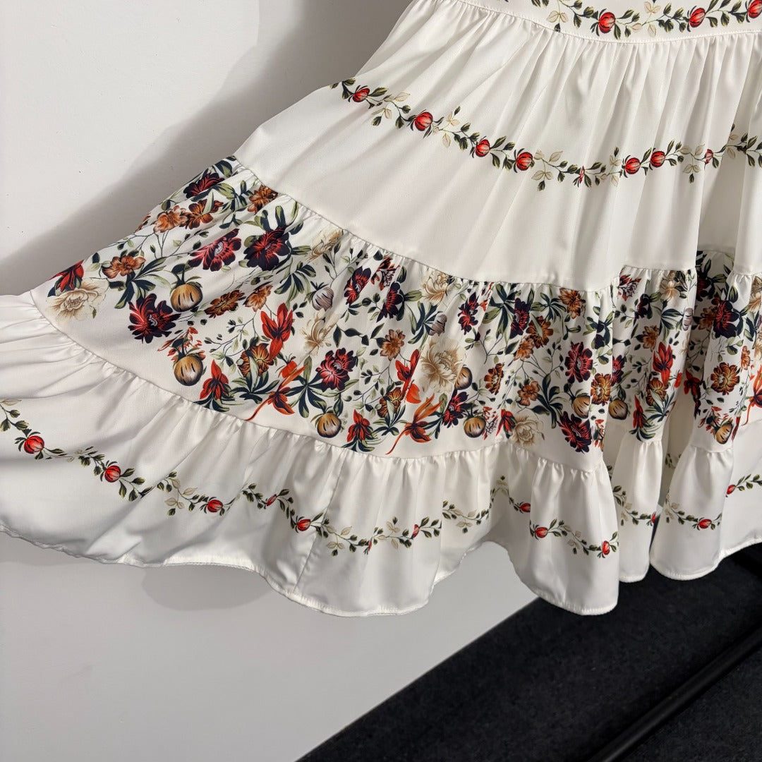 ZIMMERMANN 26 FLORAL PRINT BABYDOLL MINI DRESS STYLE 218