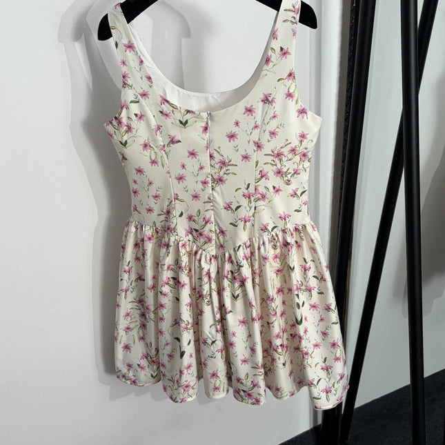 ZIMMERMANN 26 FLORAL PRINT BABYDOLL MINI DRESS STYLE 217