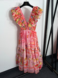 ZIMMERMANN 26 V-NECK MIDI DRESS STYLE 215