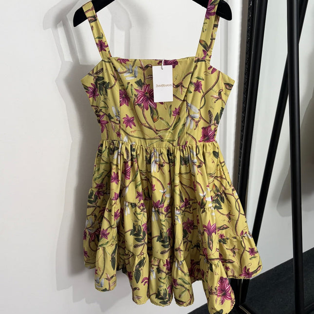 ZIMMERMANN 26 FLORAL PRINT MINI DRESS STYLE 213