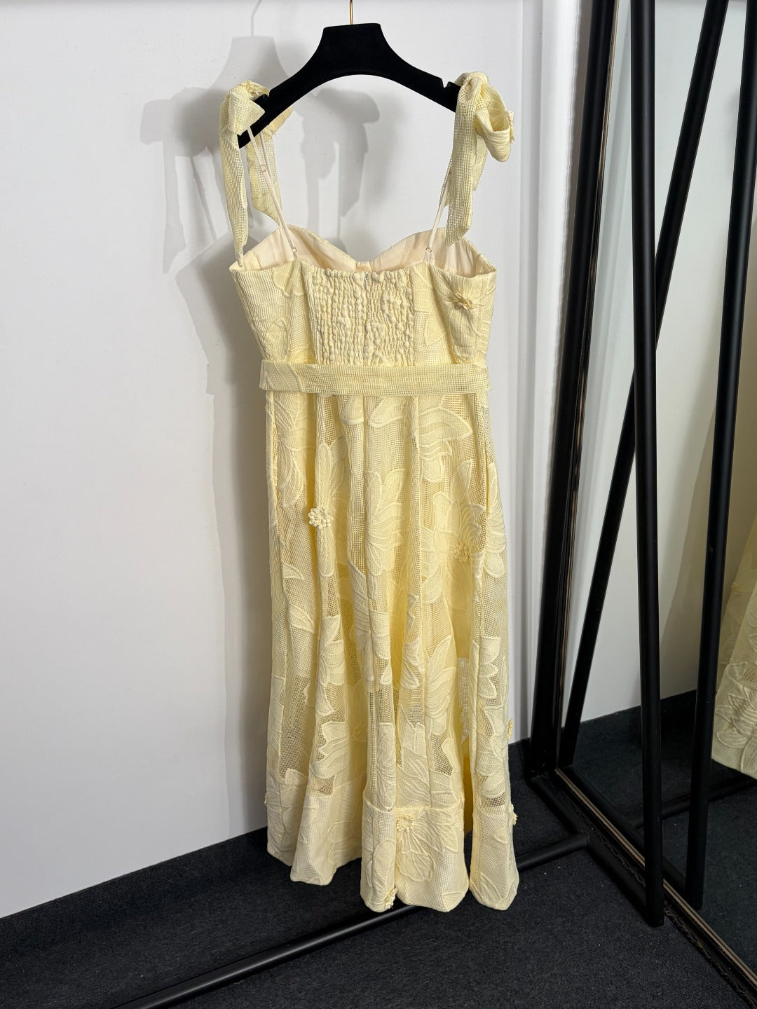 ZIMMERMANN 26 BOW TIE WAIST FLORAL DRESS STYLE 211