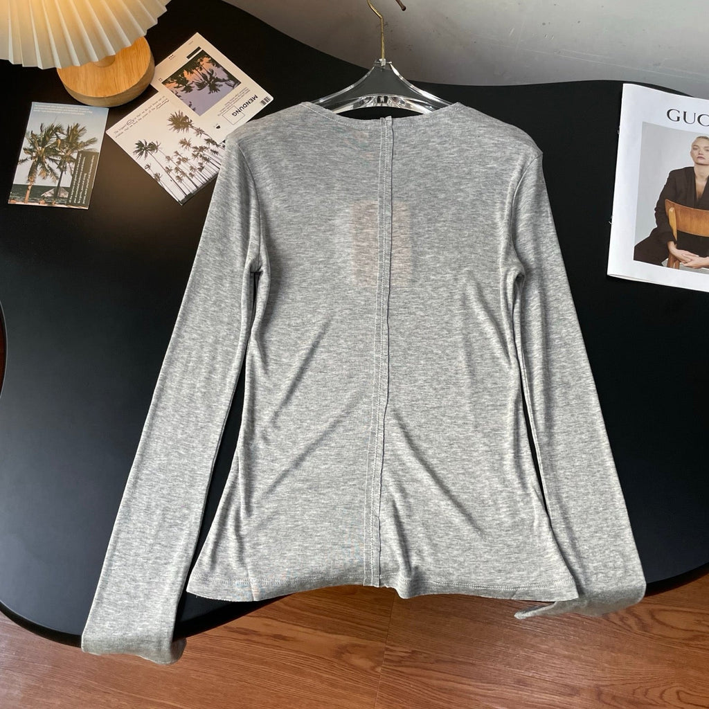 MIUMIU LONG-SLEEVE T-SHIRT STYLE 46