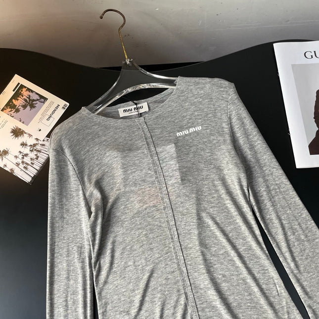 MIUMIU LONG-SLEEVE T-SHIRT STYLE 46