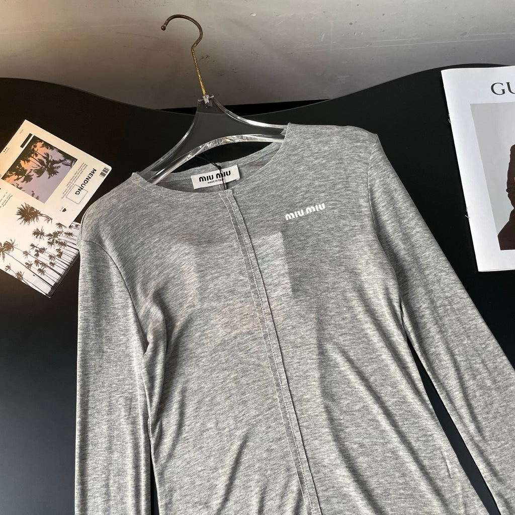 MIUMIU LONG-SLEEVE T-SHIRT STYLE 46