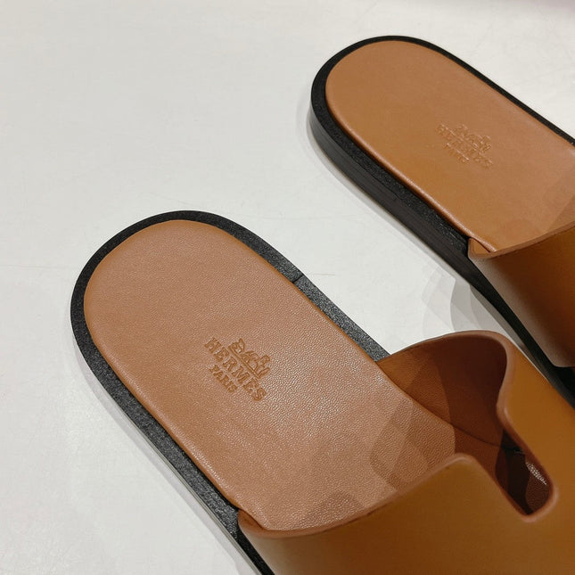 IZMIR SANDAL CARAMEL LAMBSKIN