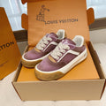 LV 26S TILTED SNEAKERS IN LILAC PURPLE SUEDE