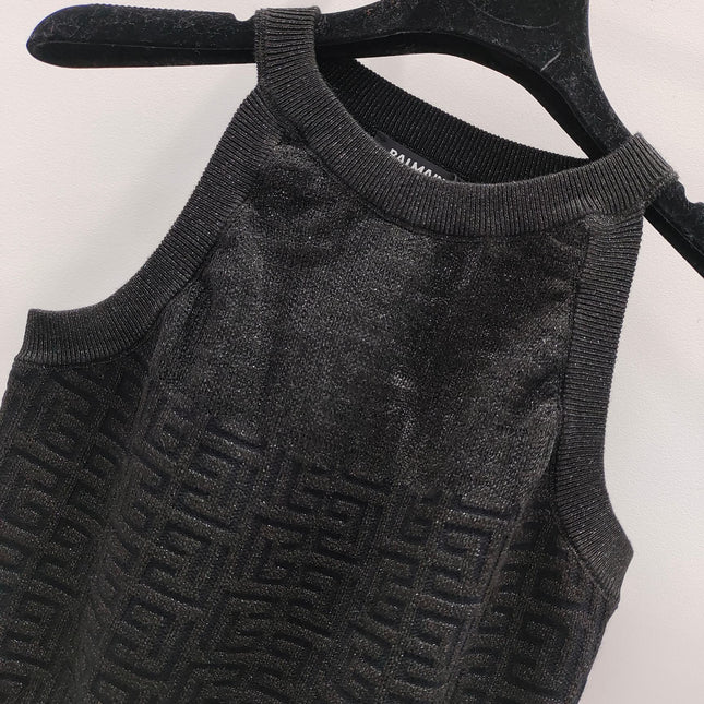 PB Monogram Knitted Top