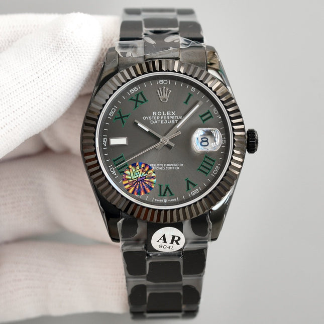 DATEJUST 41MM CUSTOM BLACK PVD WIMBLEDON DIAL